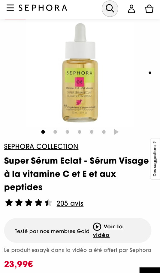 Stock 500 sérum sephora